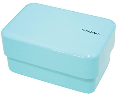 Takenaka Bento Kunststoff, 16.4 x 10,7 x 9 cm, hellblau, 16.4 x 10.7 x 9 cm