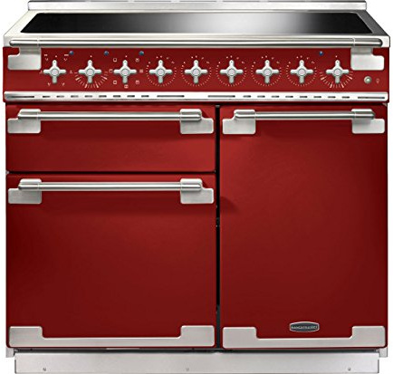 Rangemaster ELS100EIRD Freestanding A Rated Electric Range Cooker -Cherry Red
