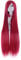 MapofBeauty 39 Pouce/100cm Longs Cheveux Raides Anime Costume Rôle Jouant Perruque Parti Perruque (Sombre Rouge)