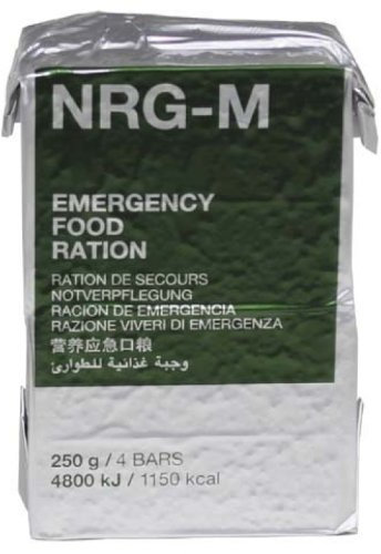 Notverpflegung, NRG-M, 250 g, (4 Riegel), 7 % MwSt