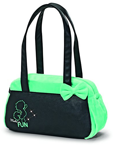 NICI 38121 - Handtasche Fun, 32 x 20 x 10 cm, schwarz/Mint