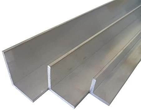 B&T Metall - Cornière en aluminium - 60 x 30 x 3 mm - Alliage AlMgSi0,5 F22 - Soudable - Anodisable - Longueur : environ 2 m (2000 mm +0/- 3 mm)