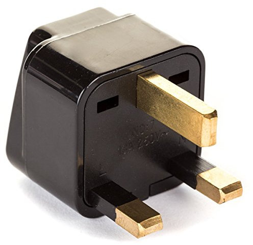 UK Adaptador de Viaje para Enchufe Tipo G - Funciona con Enchufes Eléctricos en Reino Unido, Irlanda, Gran Bretaña, Escocia, Inglaterra, Londres, Dublín