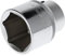 GEDORE red Vaso, Llave de vaso, Accionamiento de 3/4'' 20 mm, Hexagonal, 46 mm de ancho, Herramienta, R71004613, Acero