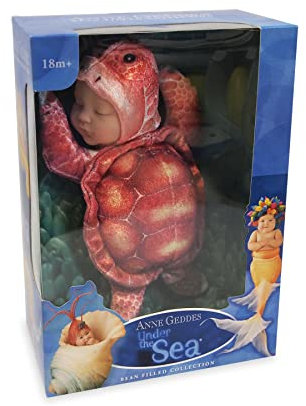 Anne Geddes 579163 Red Turtle 9 inch Baby Doll - Under The Sea Collection / Rote Schildkröte - Unter der Seesammlung