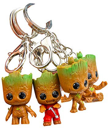 thematys Baby Groot Schlüsselanhänger – Hochwertiges Merchandise aus dem Filmklassiker, Detailgetreue Miniaturfigur I AM GROOT