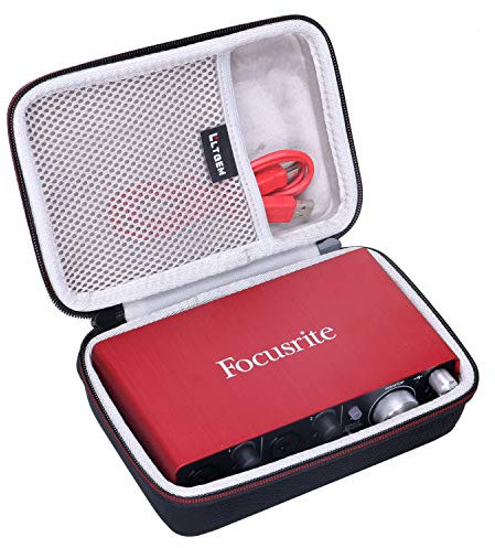 LTGEM Hard Travel Case for Focusrite Scarlett Solo 3rd Gen USB Audio Interface