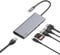 Belkin F4U092btSGY - Hub Multimedia USB-C con Cable USB-C Integrado (Base Dock USB-C para Mac OS y portátiles con USB-C y Windows, 1 Puerto HDMI, 1 Puerto Gigabit Ethernet)