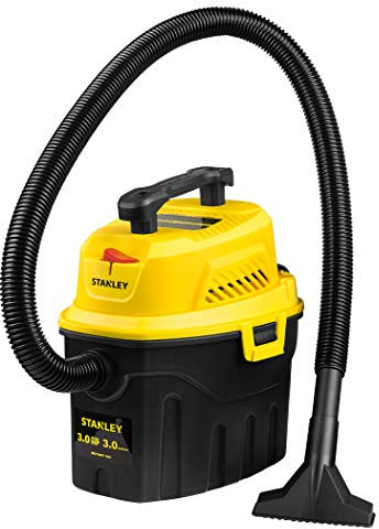 Stanley SL18910P-3 Wet/Dry, 3 Gallon, 3 Horsepower, Portable Car Vacuum, 3.0 HP AC, Black+Yellow