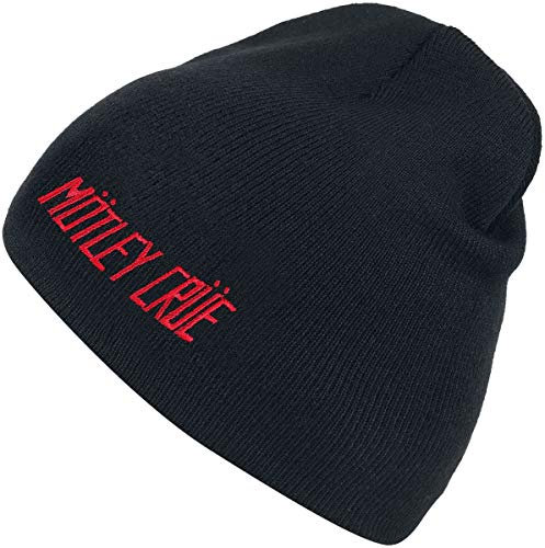 Motley Crue Logo Unisex Mütze schwarz 100% Polyacryl Band-Merch, Bands, Festival