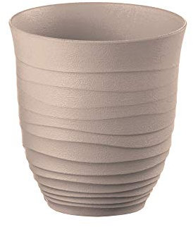 Guzzini - Tierra, Bicchiere Basso in Plastica Riciclata - Grigio Tortora, Ø 9xh9,5 cm | 350 cc - 179501158