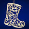 SIKORA BS-LS Traditionelle Filigrane Christbaumschmuck Holzanhänger aus nachhaltiger Herstellung - 28 Modelle wählbar, Modell:O3 Ornament Stiefel H 7.6cm