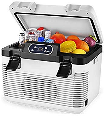 ZLM Frigorifero per Auto Mini frigo Frigorifero e riscaldatore, congelatore Super Silenzioso per Veicoli CC 12V 24V CA 220V Mini frigo per Auto 12L (12V / 24V / 220V)