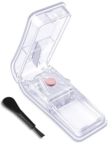 Opret Tablettenteiler für Große und Kleine Tabletten Für Tabletten-Vitamin-Medizin in ein Halbes Viertel Schneiden - Transparente Farbe