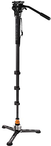 3 stage carbon fiber monopod MFC700+610FH with fluid head