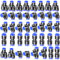 ERGAOBOY 40 Stück 8mm AD Push to Connect Fitting Kits, 10 Geraden 10 Winkelstücke 10 T Stücke 10 Splitter