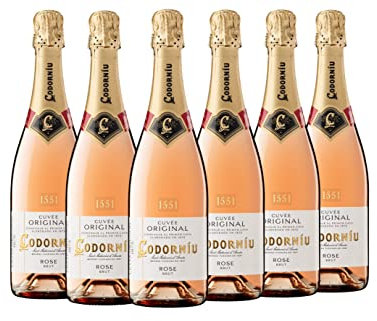 Codorníu Cuvée Orignal Rosé, Cava Brut Rosado, Caja 6 botellas 75cl, el embalaje puede variar