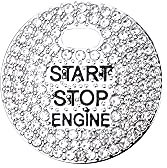 VDARK Bling Start Stop Button Aufkleber für Mazda 3 6 CX-3 CX-5 CX-9 MX-5 Miata Auto Interior Zündknopf Dekorationen 1 Stück