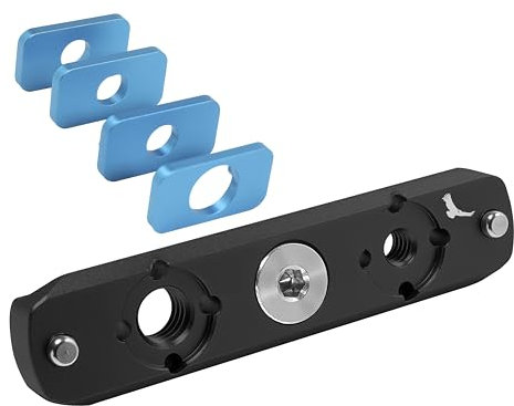 KONDOR BLUE | 3.5 Monitor Cage NATO Rail (Anti-Twist) | Compatible with All The Most Popular Monitor Systems and Allows You to Mount NATO-Compatible Accessories | Raven Black