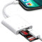 SD Card Reader for Phone/Pad,3 in 1 Lighning to SD/TF Card Camera Reader Adapter with Charging Port,USB OTG Adapter Compatible with Phone 13/12/11/X/XS/XR/8/7,Support iOS 9-15 Later
