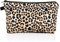 Sibba Kosmetik-Make-up-Tasche Segeltuch Handtasche Mini-Tasche Geldbörse Reißverschluss Federmäppchen Kulturbeutel Aufbewahrungstaschen Beauty-Make-up Reisezubehör (Leopard)