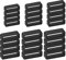 Cobee 24 Stück Silikon Uhrenarmband Schlaufen, Ersatz Gummi Armbandhalter, Schlaufe, Befestigungsringe, kompatibel mit Universaluhren (16 mm, 18 mm, 20 mm, 22 mm, 24 mm, Stil A)