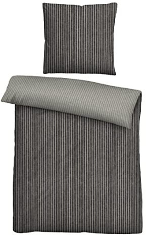 biberna 0840507 Melange-Flanell Bettwäsche