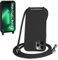 WenBaby Handykette für iPhone 13 Pro Max Hülle mit Band,Handyhülle mit Schnur zum Umhängen Silikon Seil Necklace Schutzhülle mit Kordel Tasche Case TPU Bumper für iPhone 13 Pro Max- Schwarz