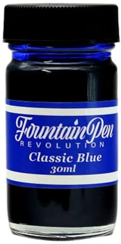 FPR Classic Blue Fountain Pen Ink - 30 ml Saturated Blue Ink Bottle for Smooth, Effortless Writing - Professional/Daily Use Refill Ink for Fountain Pen - Premium Stationery Supplies