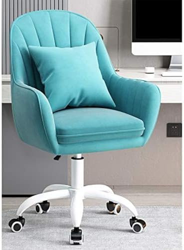 Silla De Oficina En Casa Silla Ergonómica para Computadora Silla De Escritorio con Respaldo Medio Lindo Y Elegante Sillón, Silla Tapizada De Recepción De Conferencias para Sala De Estar Ejecutiva,