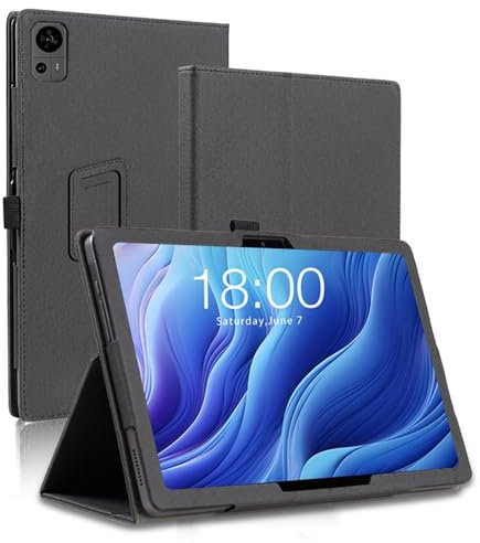 AKNICI Tablet Hülle für TECLAST T60 Tablet Android 13 12 Zoll, PU Leder Abdeckung Klappständer Case Cover Schutzhülle mit Handschlaufe Magnet für TECLAST T60