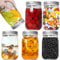 16 oz Glass Mason Jars,6 Pack 500ml Clear Glass Jars with Silver Metal Lids for Sealing, Food Storage,Overnight Oats Jar, Pickling Jars, Dry Food, Snacks, Candies