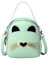 A-QMZL Umhängetasche für Mädchen Mini Crossbody Bag Schultertasche Handtaschen PU Leder Kleine Mädchenhandtasche Mini Rucksäcke für Kinder Mädchen Teenager (grün)