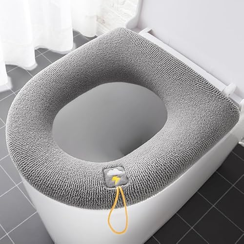PRETYZOOM Wc-Sitzbezug Weiches Wc-Sitzkissen Dickerer Toilettensitzbezug Dehnbar Und Waschbar Mit Griff Für Badezimmer Wiederverwendbar 31.00 X 31.00 X 0.50 cm