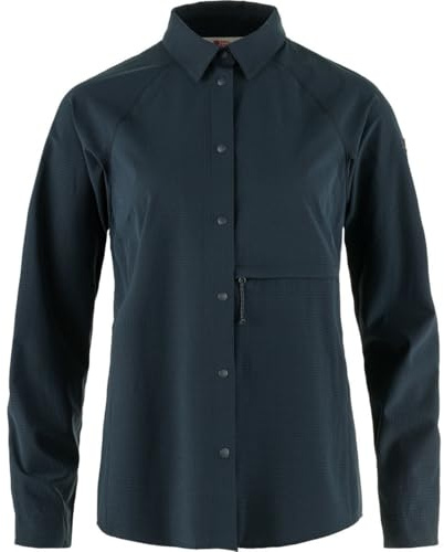 Fjällräven Damen Abisko Trekking Hemd, Dark Navy, L