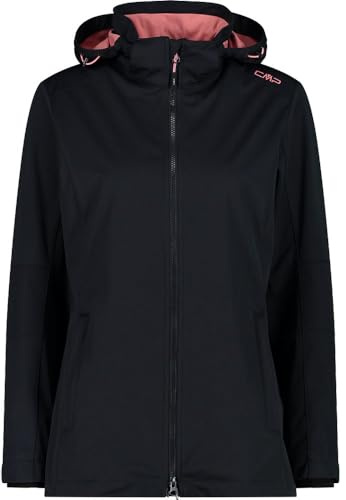 CMP WOMAN JACKET ZIP HOOD ANTRACITE-ORCHIDEA - 48