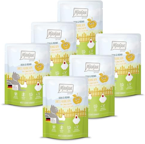MjAMjAM - Quetschie - Chicks & Friends zartes Hühnchen an schmackhaften Apfelstückchen 6 x 300g