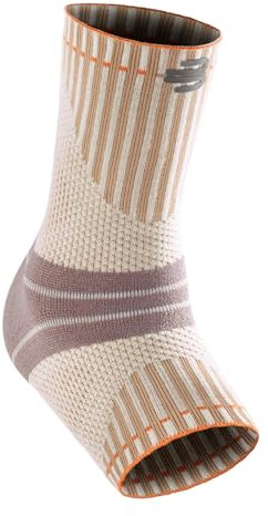 BAUERFEIND Sprunggelenkbandage zum Wandern „Outdoor Ankle Support“, 1 Unisex Knöchelbandage, Fussbandage, Rechts & Links tragbar, Merino Wolle, S