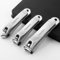 HAPPITON Nail Clippers Set 3PCS Stainless Steel Fingernail Toenail Clipper Cutters Pedicure Tools for Women&Men with Storage Case (Silver)