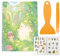 craspire Wiederverwendbare Sticker Aufbewahrung Zum Sammeln von Büchern Mit Pinzette Und Schaber A5 40 Blätter Sticker Sammelbücher Albumhalter Grüner Transparenter Einband Sticker Sparer Organizer