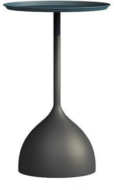 CYKD-777 Mesa de Centro Mesa Auxiliar Redonda for Sofá, Mesa Pequeña De Metal for Sala De Estar, Aperitivos for Espacios Pequeños, Dormitorio, Sala De Estar, Cafetería Y Estudio Mesa de té(Negro)