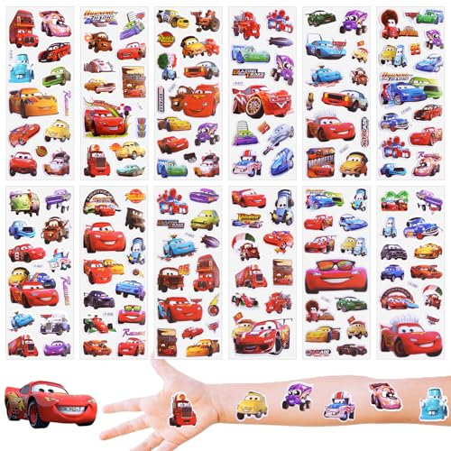 Car Stickers, 12 Sheets 3D Puffy Sticker Cute Waterproof Vinyl Stickers for Children Kawaii Cartoon Animal Stickers for Girls Laptop Computer Guitar Phone Case Refrigerator Gifts DIY