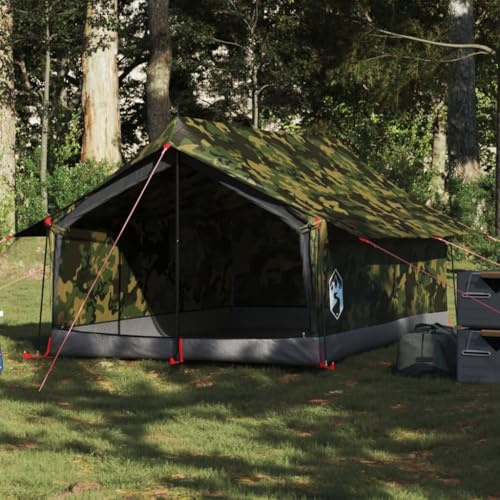 Homgoday Zelt für 2 Personen, wasserdicht, Camouflage, Igluzelt, Outdoor-Zelt für 2-4 Personen