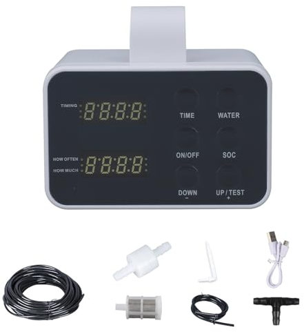 DaMohony Automatic Watering System, Indoor Self Holiday Plant Watering System for 15 Potted Plants Controllable Watering Time for Gardening Lovers