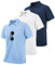 zitysport 3er Pack Poloshirts Herren Kurzarm Golf Polohemd Schnelltrocknend Atmungsaktives Herren Regular Fit Shirts Work Polo Shirts Männer Sommer Sport Tshirt Männer(Weiß Marineblau Hellblau L)