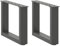 vidaXL Couchtischbeine U-Form 2 Stk. Anthrazit 40x(30-31) cm Stahl, Tischbein, Tischbein Metall, Esstischbein, Möbelbein, Schreibtischbein