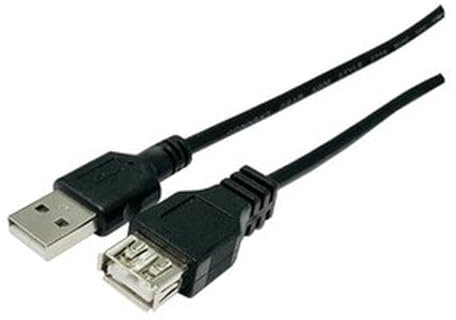 PRENDELUZ Cable USB - conexión macho a hembra, 0.30 m de longitud, ideal para transferencias de datos. Compatible con múltiples dispositivos.*