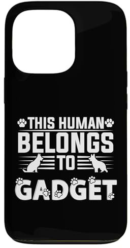 Gadget regalo con nome del cane Belongs To Pet Dog Gadget Custodia per iPhone 13 Pro