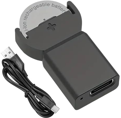 Akku-Ladegerät USB-Button, wiederaufladbares Akku-Ladegerät, Akculaderät USB- mit LED-Ordnungsleuchte | Akku-Ladegerät mit wiederaufladbaren Knopfschlägen