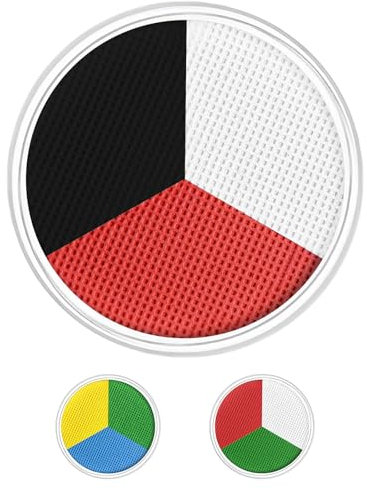 LOPHE Pintura Corporal y Facial, 3 Colores en 1 Pintura de Cara Niños, Pintacaras Seguro, No Tóxica, Profesional Acuarela para Halloween, Carnaval, Cosplay Maquillaje y Pintar Barriga (Color Mate-C)